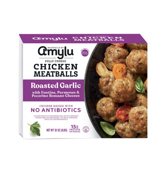 Amylu Foods Roasted Garlic Chicken Meatballs