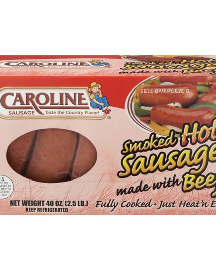 Caroline Smoked Hot Sausage Beef