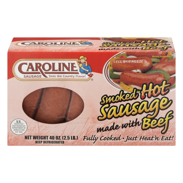 Caroline Smoked Hot Sausage Beef