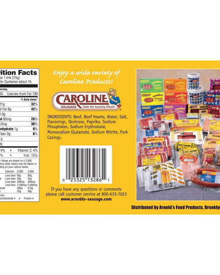 Caroline Smoked Beef Sausage