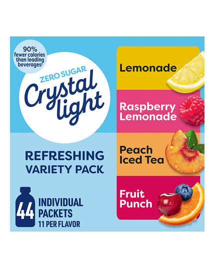 Crystal Light Refreshing Drink Mix Variety Pack (44 Packets)