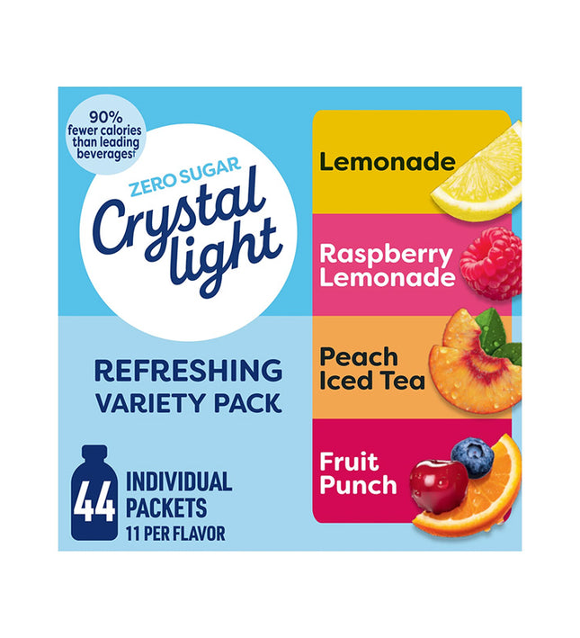Crystal Light Refreshing Drink Mix Variety Pack (44 Packets)