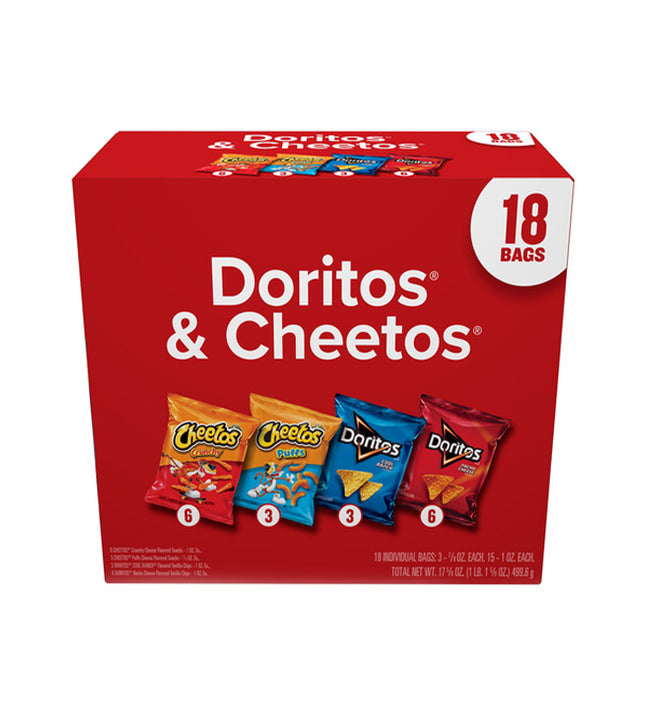 Frito Lay Snacks Red Box Doritos & Cheetos Variety Pack