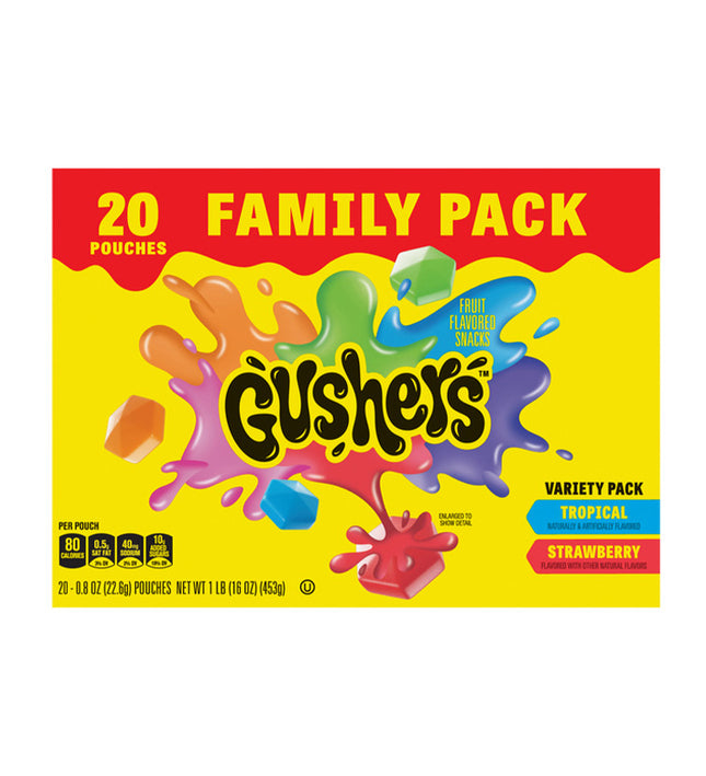 Gushers Variety Pack Strawberry and Tropical Flavors- 20 ct