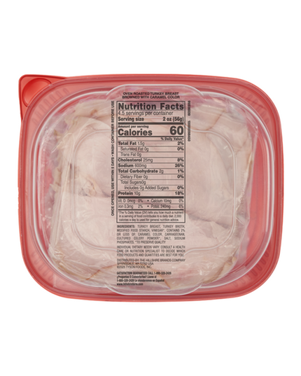 Hillshire Farm Ultra Thin Sliced Oven Roasted Turkey Breast Sandwich Meat