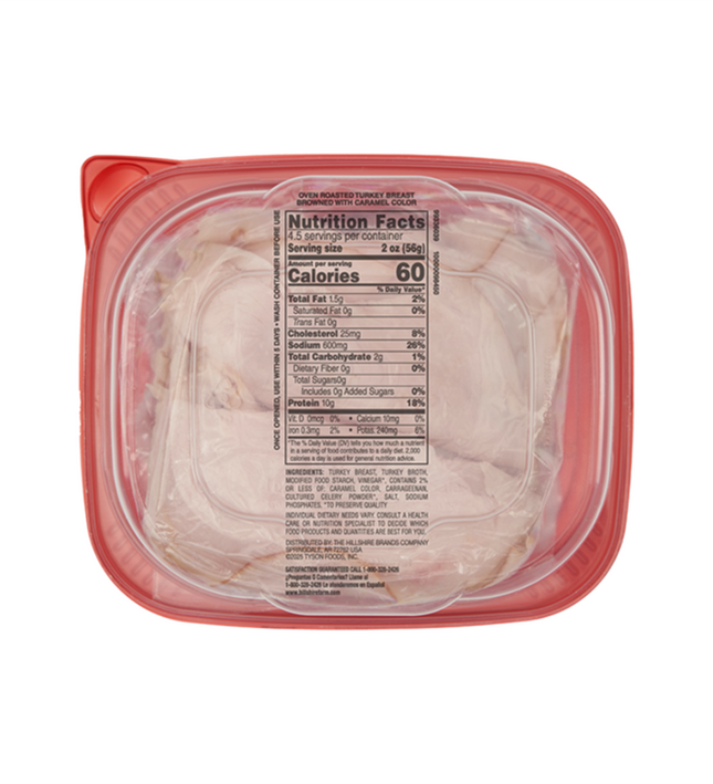 Hillshire Farm Ultra Thin Sliced Oven Roasted Turkey Breast Sandwich Meat