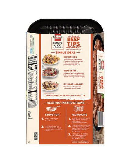 Hormel Square Table Slow Simmered Beef Tips (Family Size)