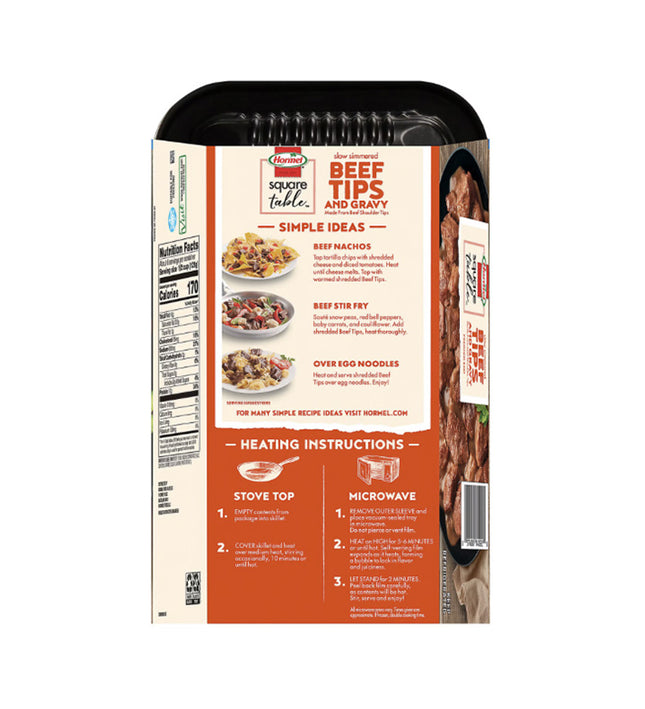 Hormel Square Table Slow Simmered Beef Tips (Family Size)