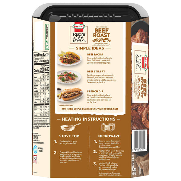 Hormel Square Table Slow Simmered Beef Roast