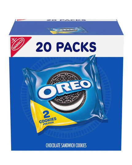 Oreo Chocolate Sandwich Cookies, Snack Packs (20 ct)