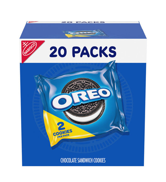 Oreo Chocolate Sandwich Cookies, Snack Packs (20 ct)