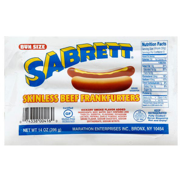 Sabrett Skinless Beef Franks