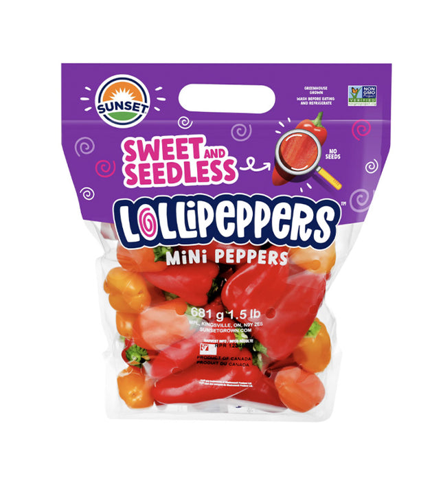 Sunset Lollipeppers Seedless Mini Peppers