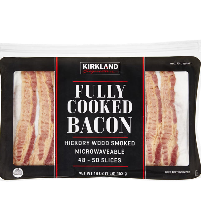 Kirkland Signature Fully-Cooked Bacon, Hickory Wood Smoked
