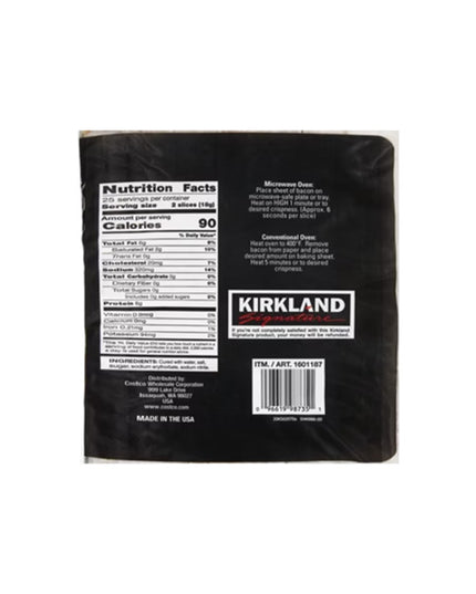 Kirkland Signature Fully-Cooked Bacon, Hickory Wood Smoked